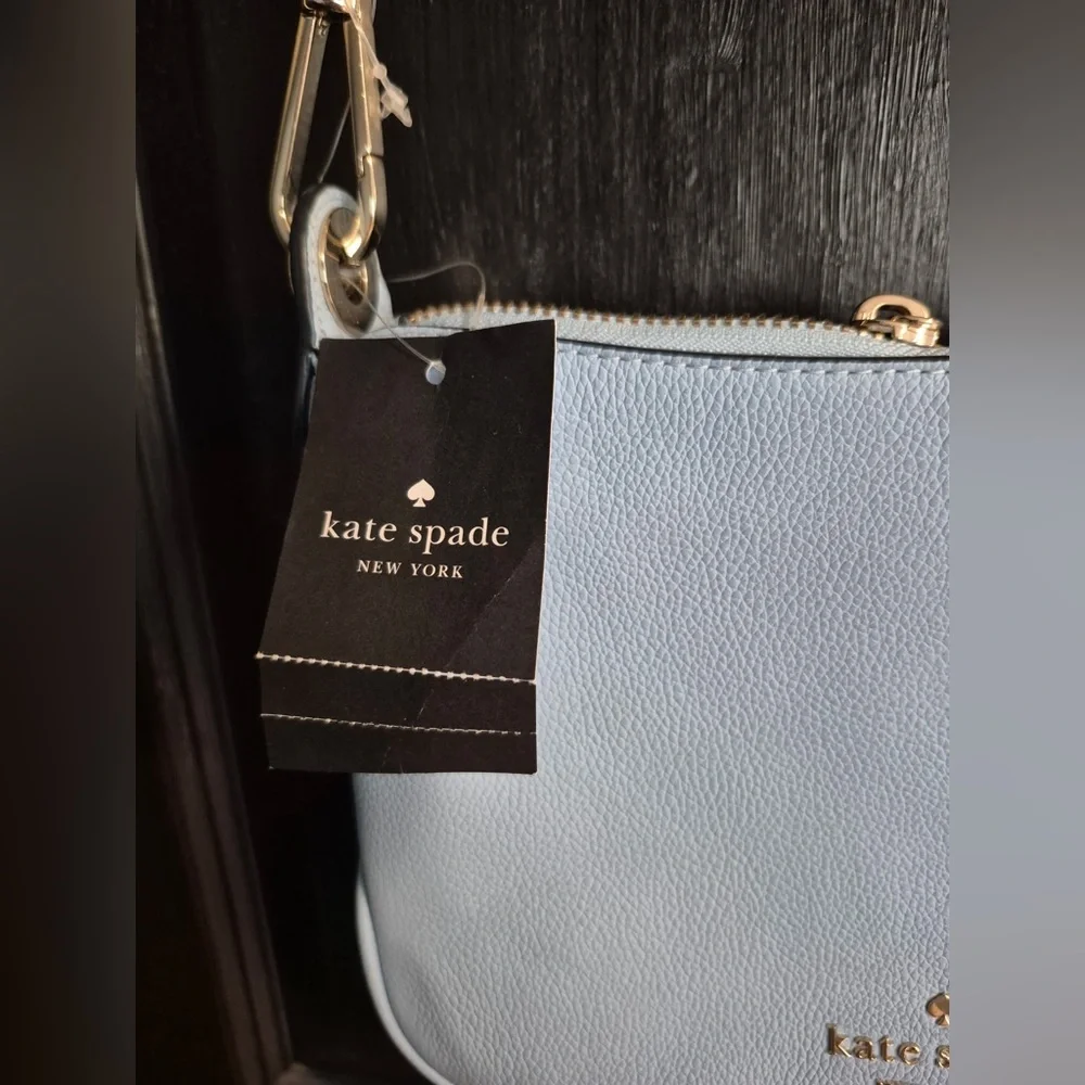 Kate Spade NWT Rosie Small Pebbled Leather Crossbody - Celeste Blue